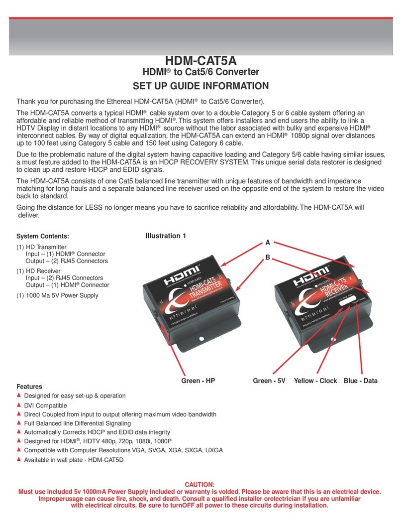 Ethereal HDM-CAT5A Setup guide