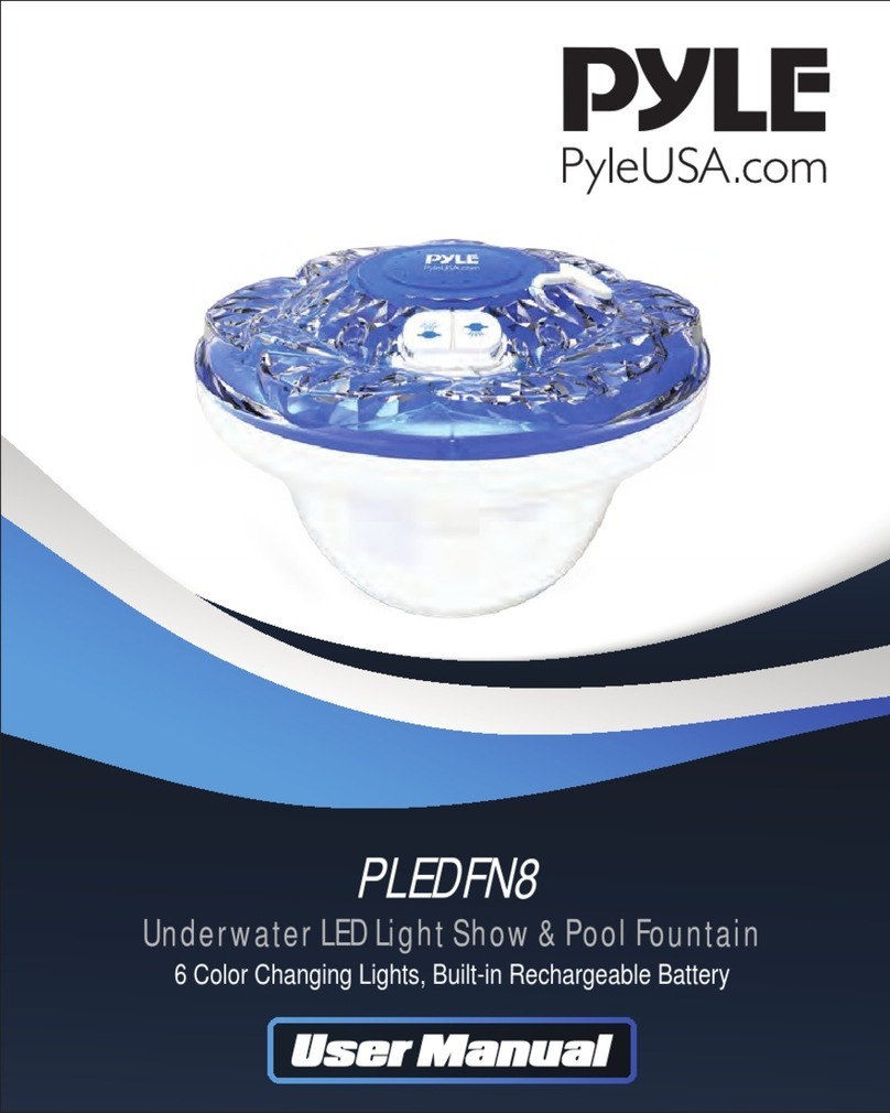 Pyle PLEDFN8 user manual