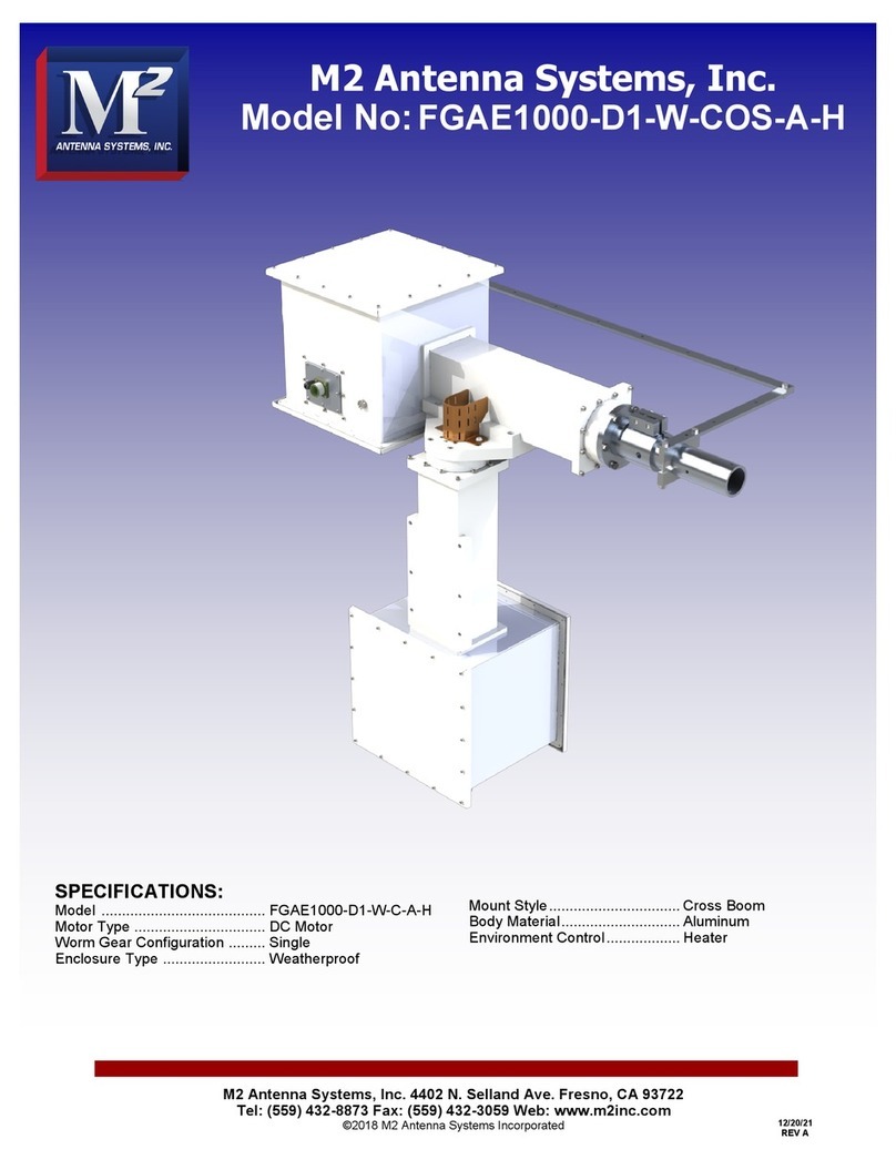 M2 Antenna Systems FGAE1000-D1-W-COS-A-H manual