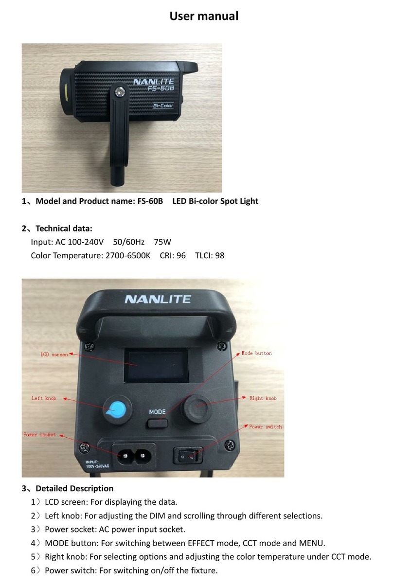 NANLITE FS-60B user manual