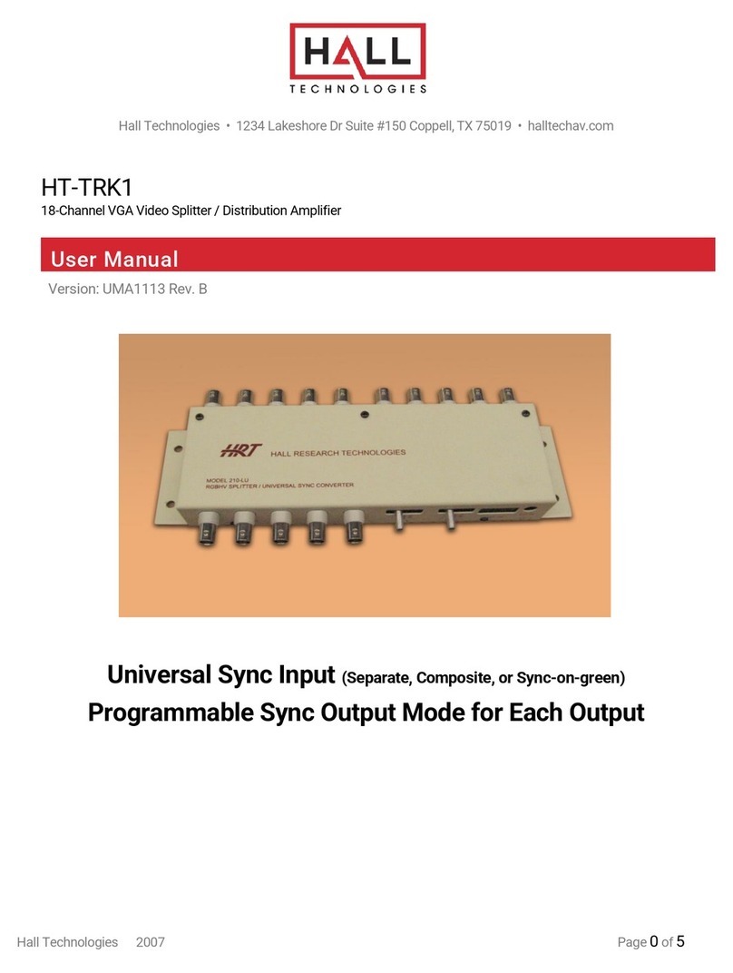 Hall Technologies HT-TRK1 user manual
