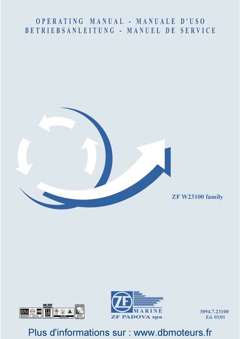 ZF Marine W23100 Series operating manual