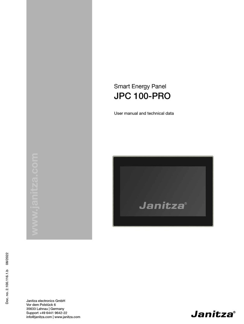 janitza JPC 100-PRO Instruction manual