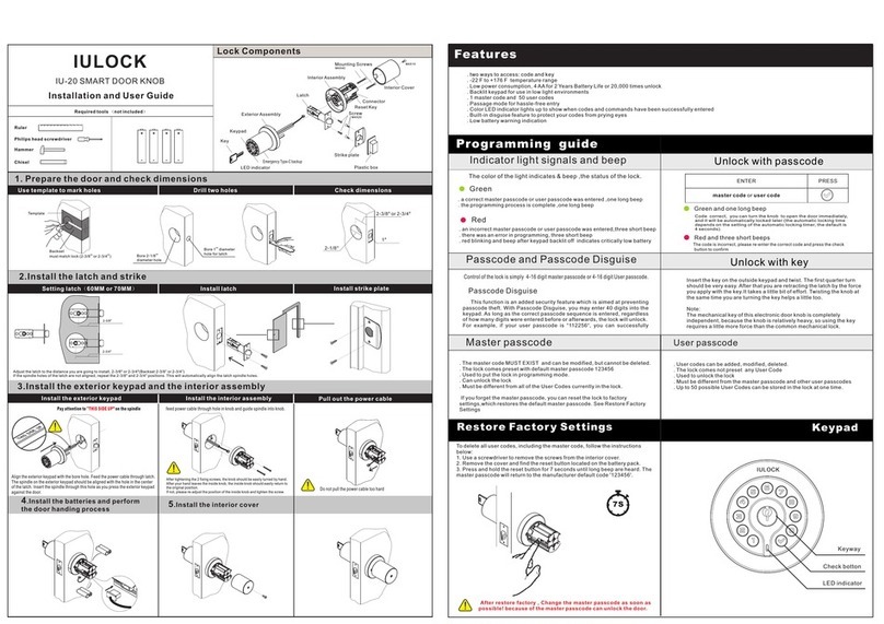 IULOCK IU-20 User manual
