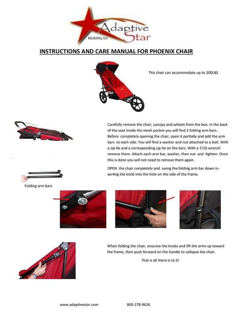 Adaptive Star PHOENIX CHAIR User manual