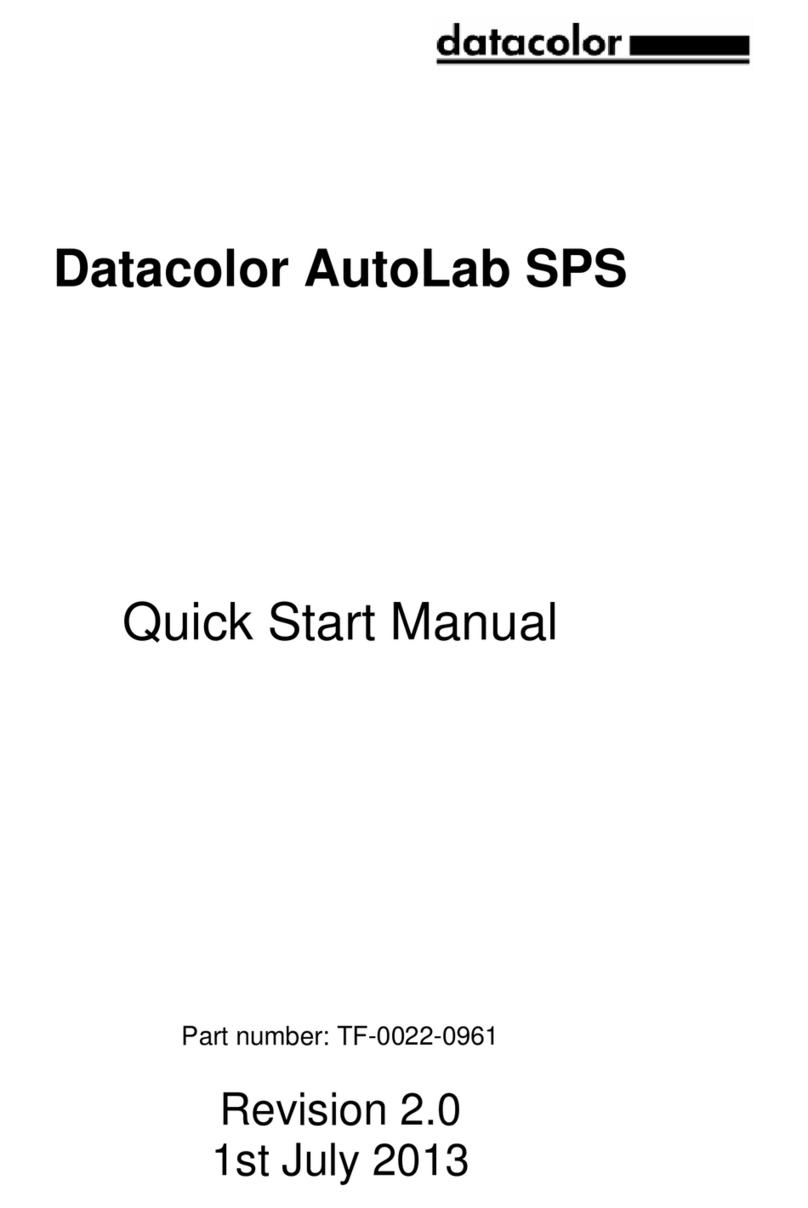 Datacolor AutoLab SPS Quick start manual