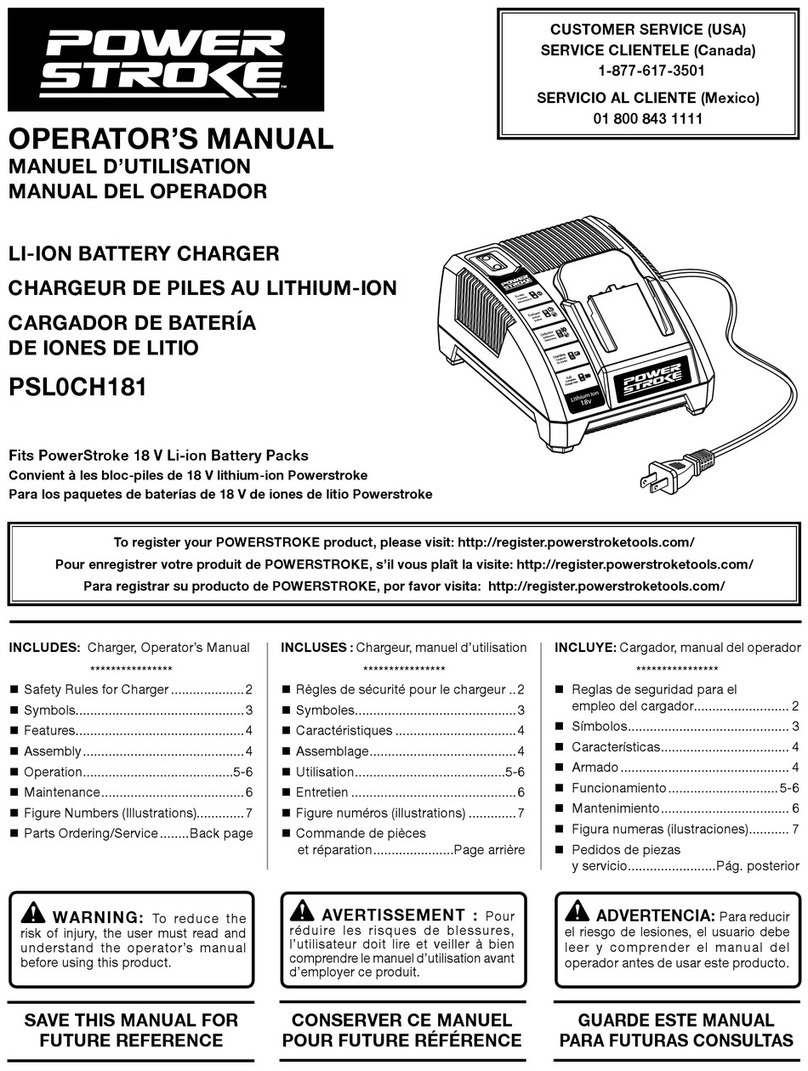 Power Stroke PSL0CH181 Operator's manual