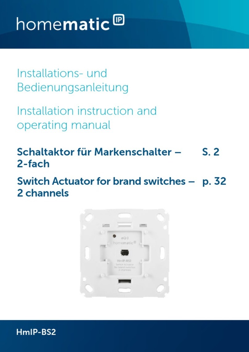 HomeMatic HmIP-BS2 Installation instructions and operating manual HomeMatic HmIP-BS2 Installation instructions and operating manual