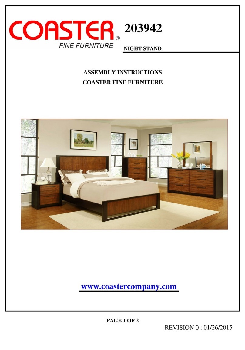 Coaster 203942 Assembly instructions