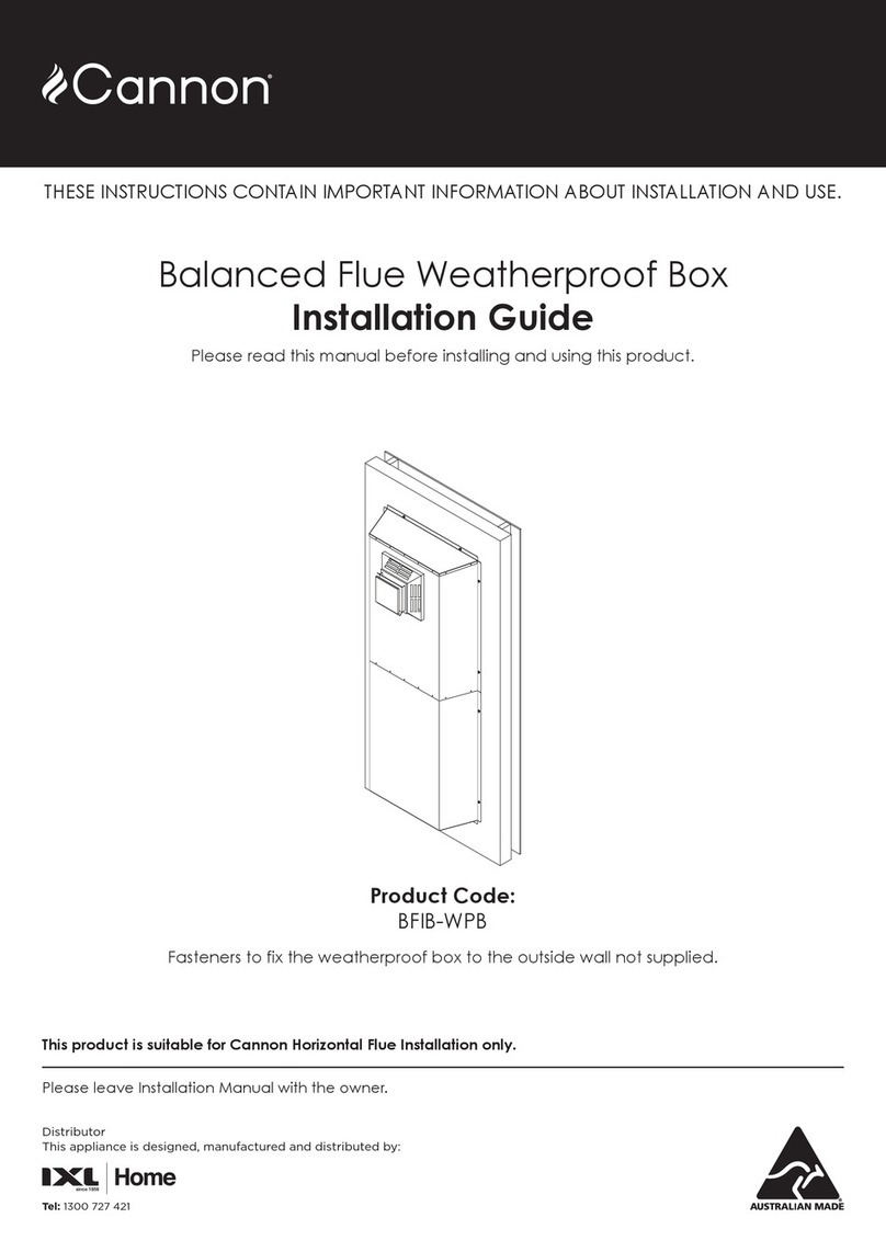 Cannon BFIB-WPB installation guide