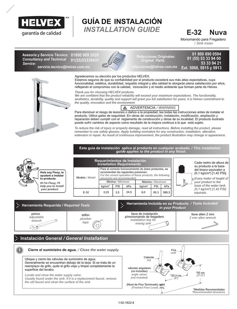 Helvex Nuva E-32 User manual