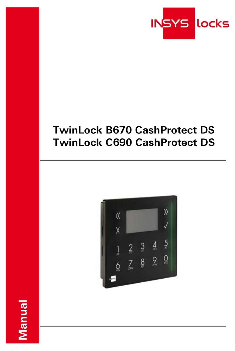 INSYS TwinLock B670 CashProtect DS User manual