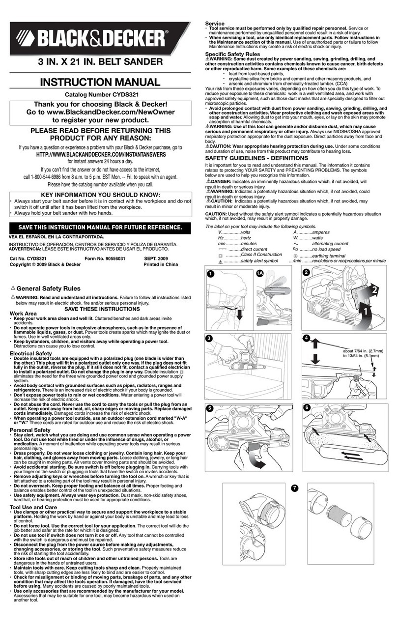Black & Decker CYDS321 User manual