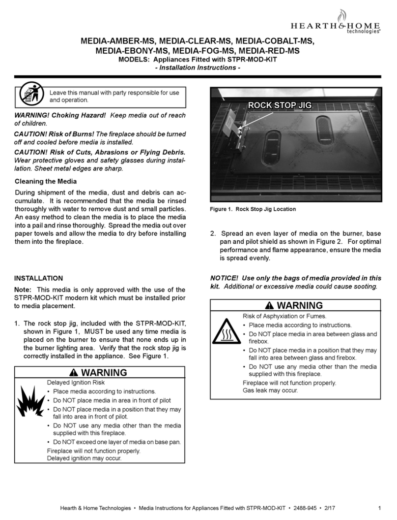 Hearth & Home MEDIA-AMBER-MS User manual Hearth & Home MEDIA-AMBER-MS User manual