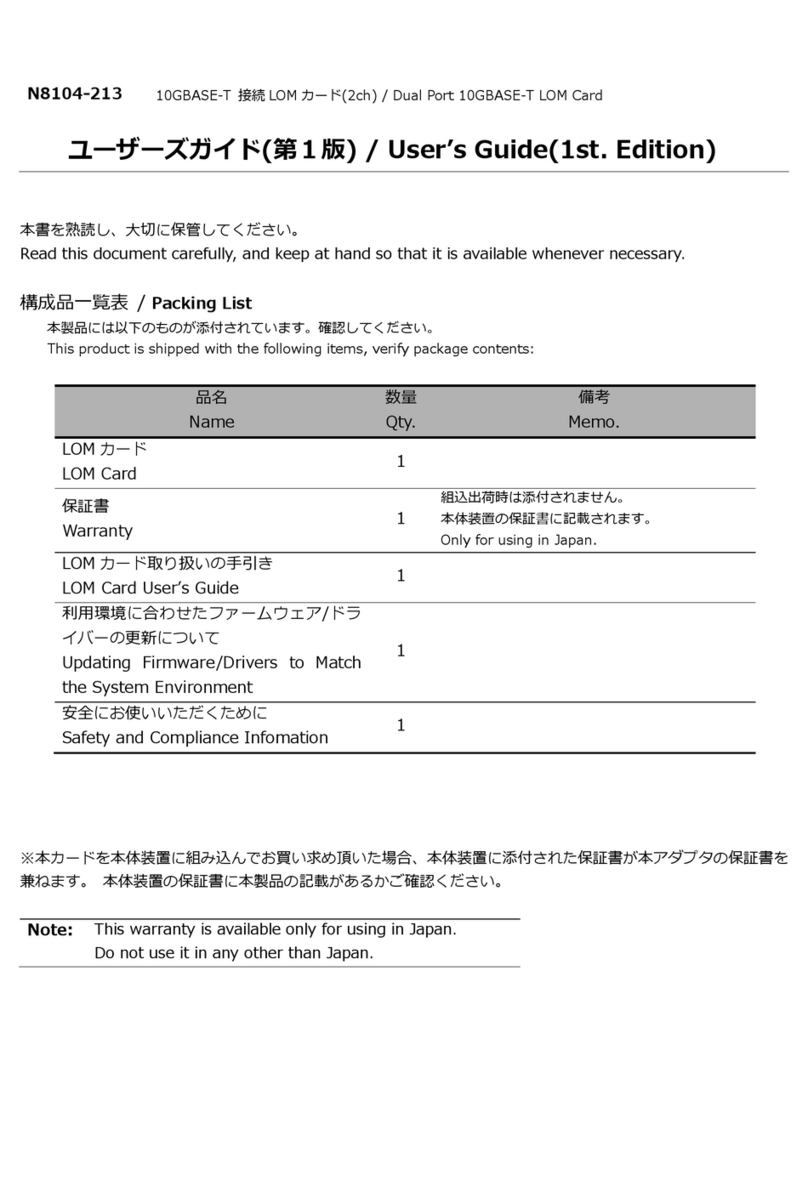 NEC N8104-213 User manual
