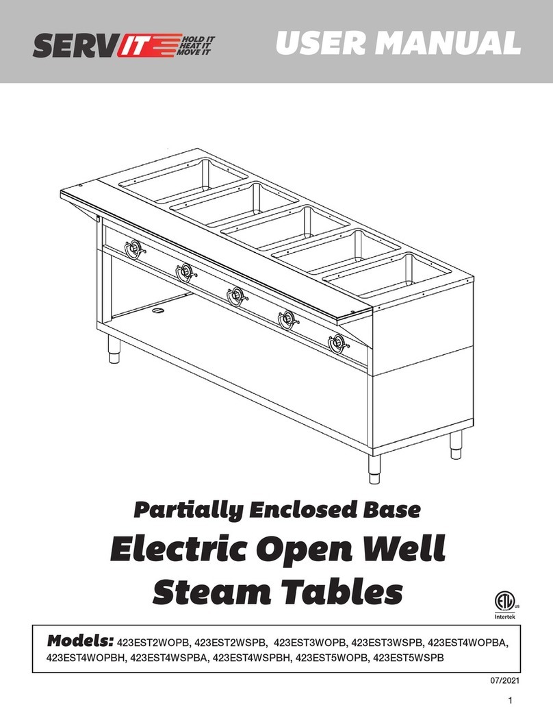 SERVIT 423EST2WOPB user manual
