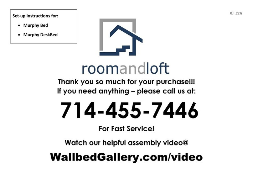 RoomAndLoft Murphy Setup guide