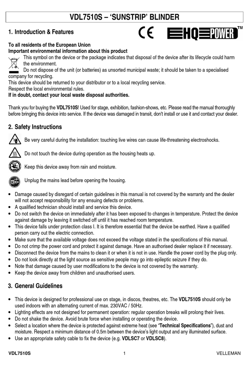 HQ Power VDL7510S User manual