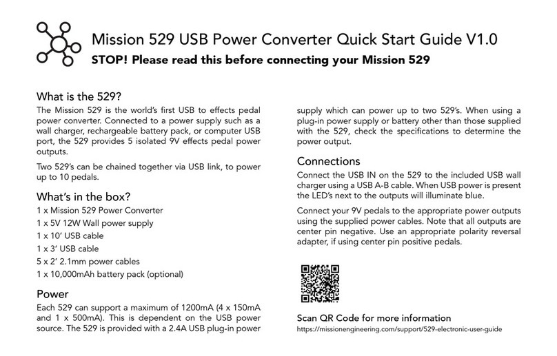Mission 529 User manual