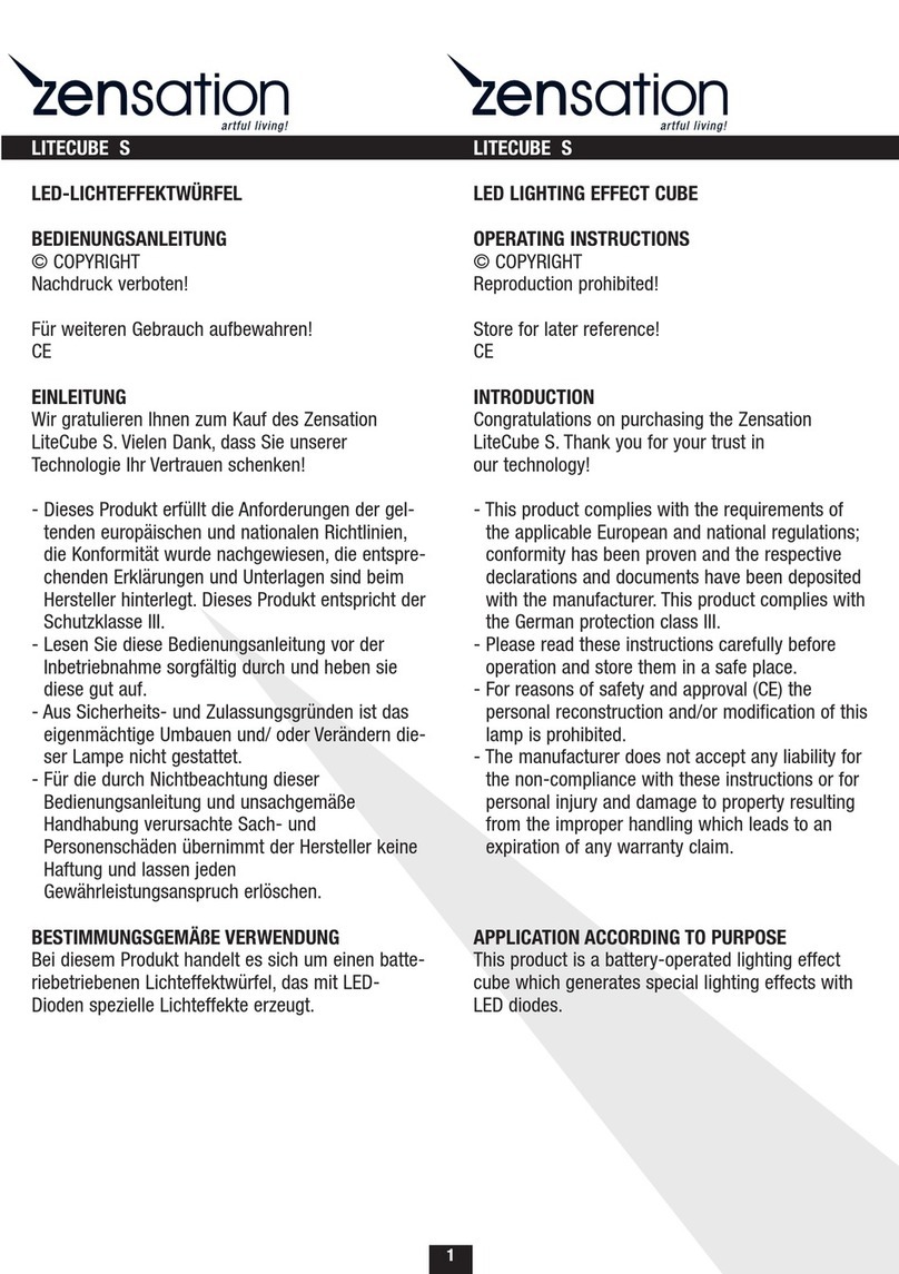 zensation LiteCube S operating instructions