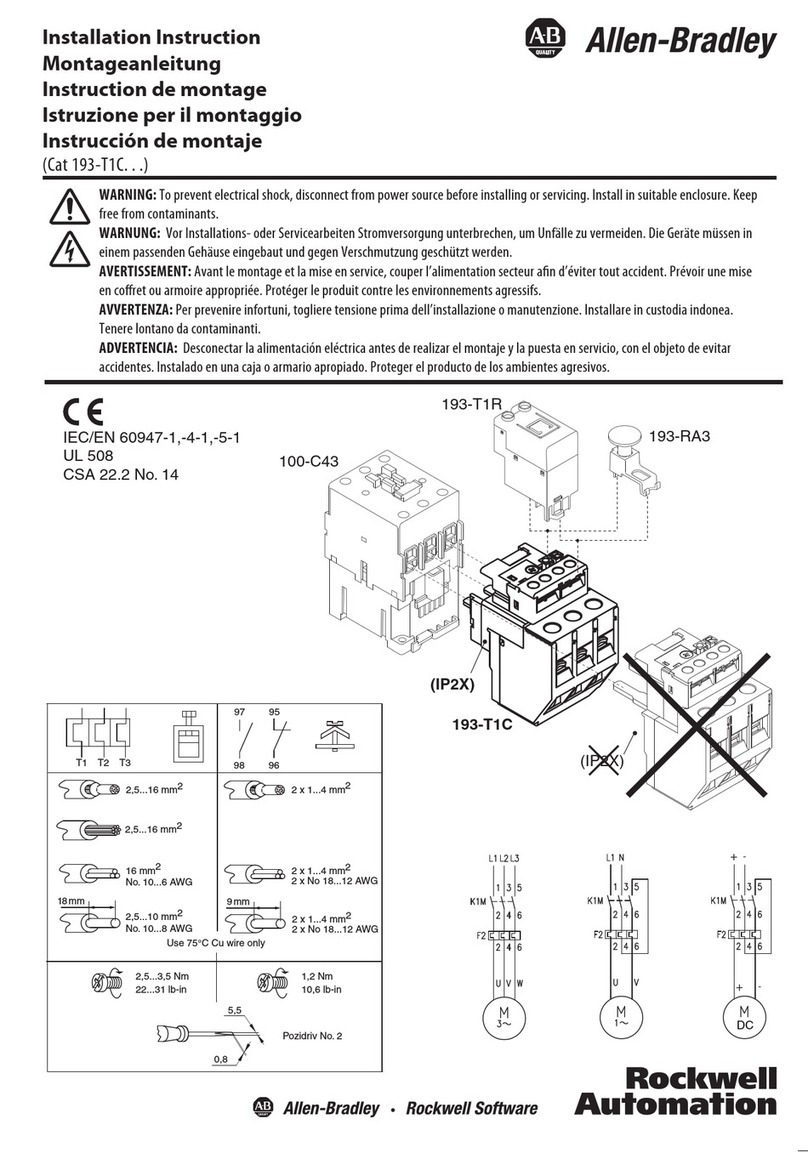 Rockwell Automation Allen-Bradley 193-T1C Series User manual