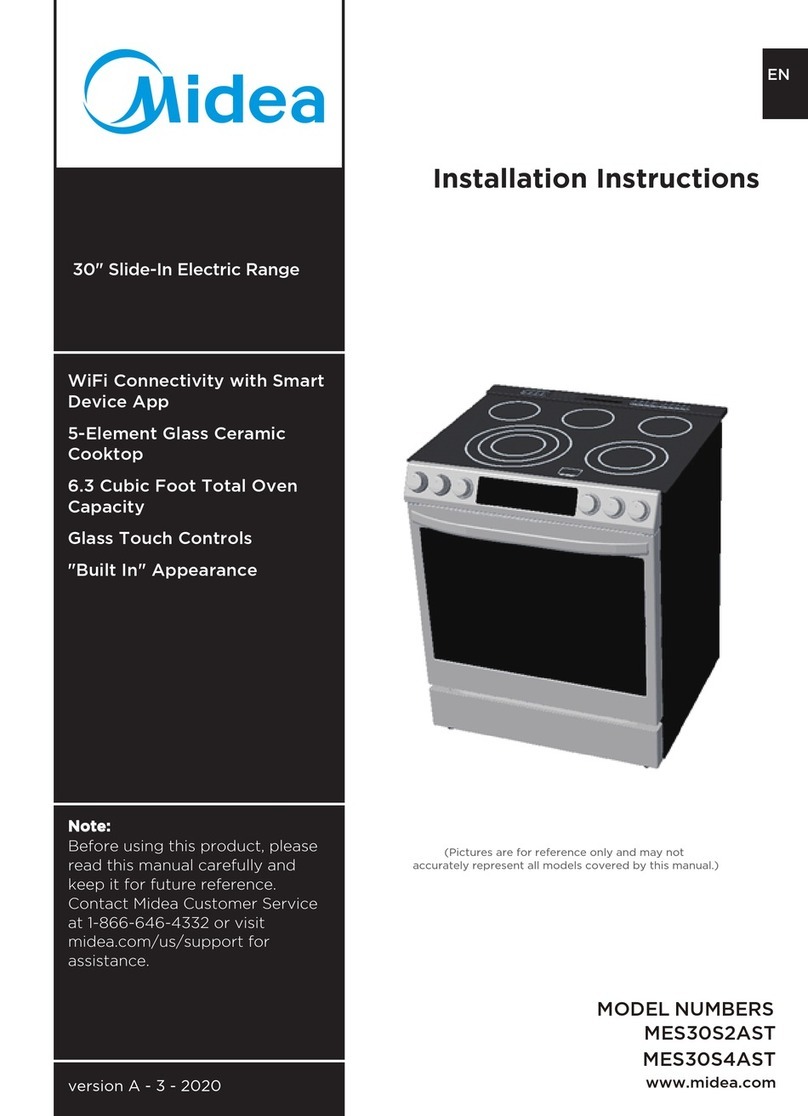 Midea MES30S2AST installation instructions