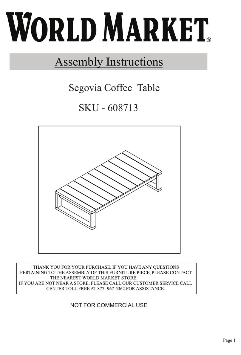 World Market Segovia 608713 Assembly instructions