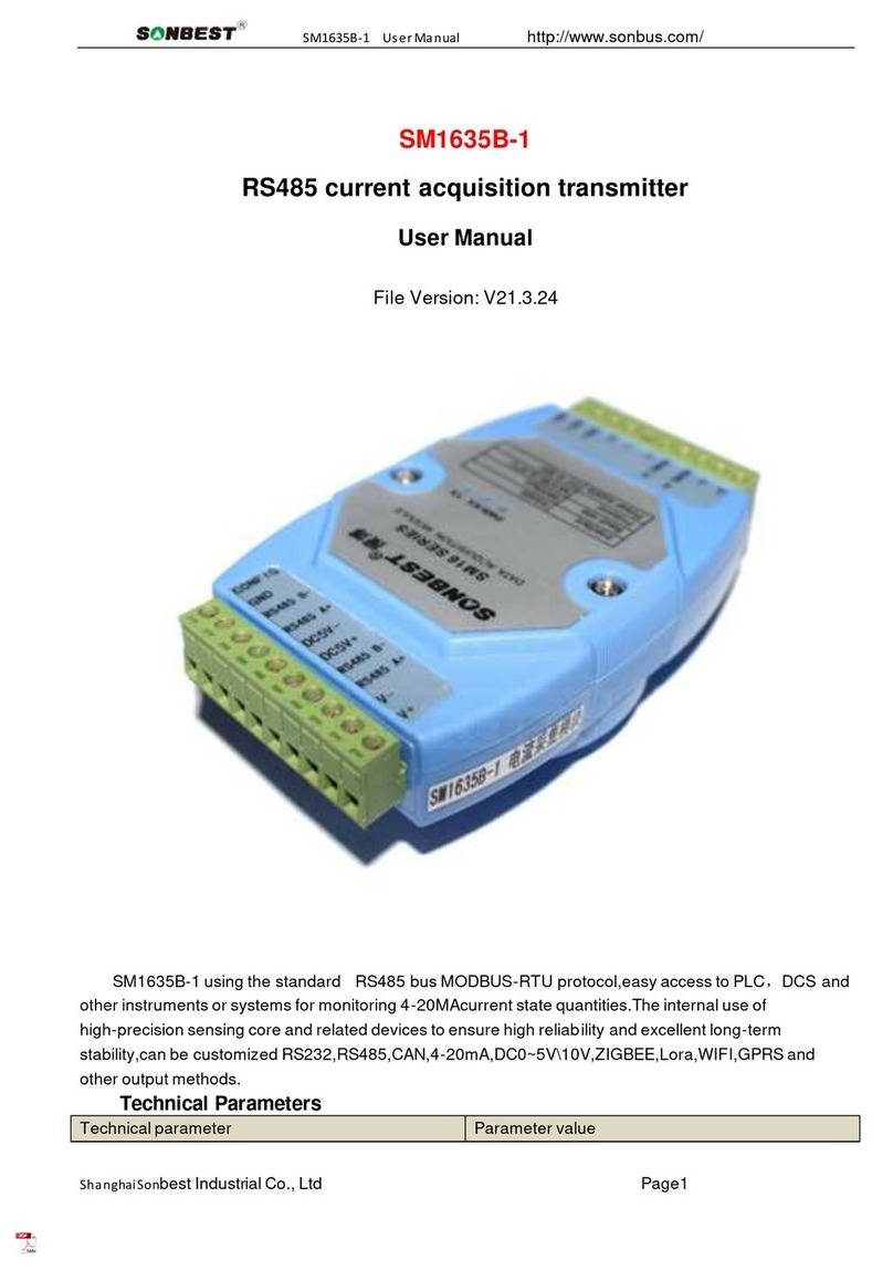 SONBEST SM1635B-1 User manual