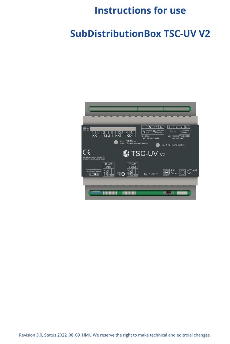 RP GROUP SubDistributionBox TSC-UV V2 Instructions for use