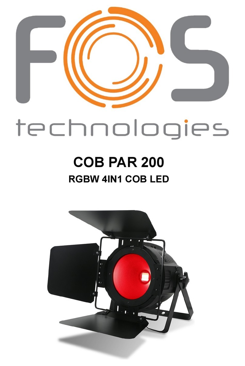 FOS Technologies COB PAR 200 User manual FOS Technologies COB PAR 200 User manual