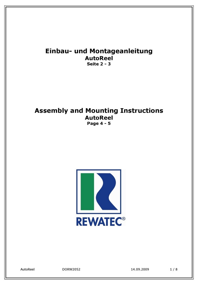 Rewatec AutoReel Assembly and mounting instructions