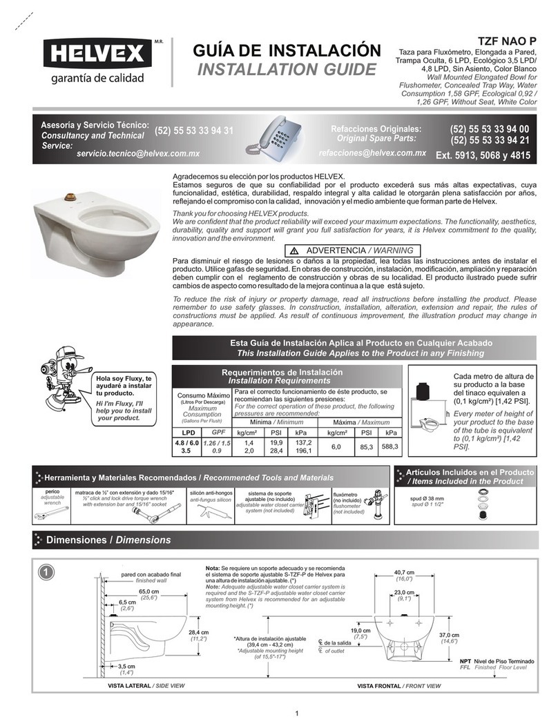 Helvex TZF NAO P User manual