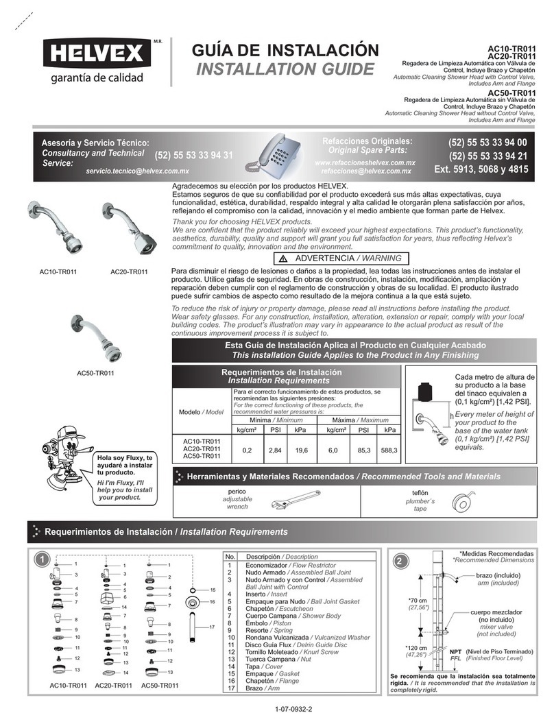 Helvex AC10-TR011 User manual