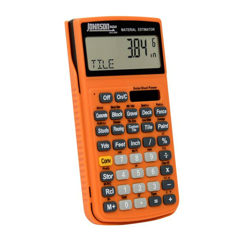 Johnson CALC-0000 User manual