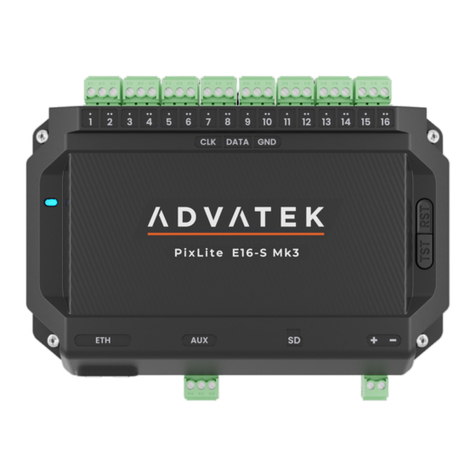 ADVATEK LIGHTING PixLite E16-S Mk3 User manual