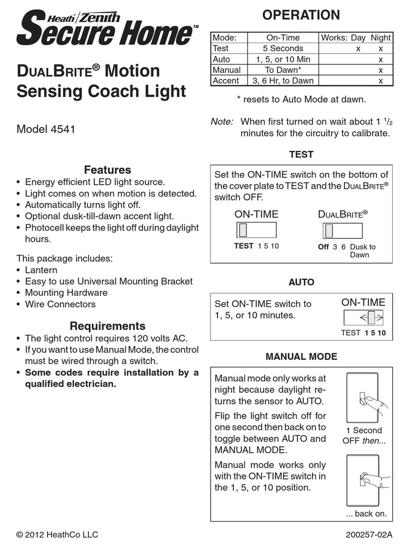Heath Zenith Secure Home DualBrite 4541 manual