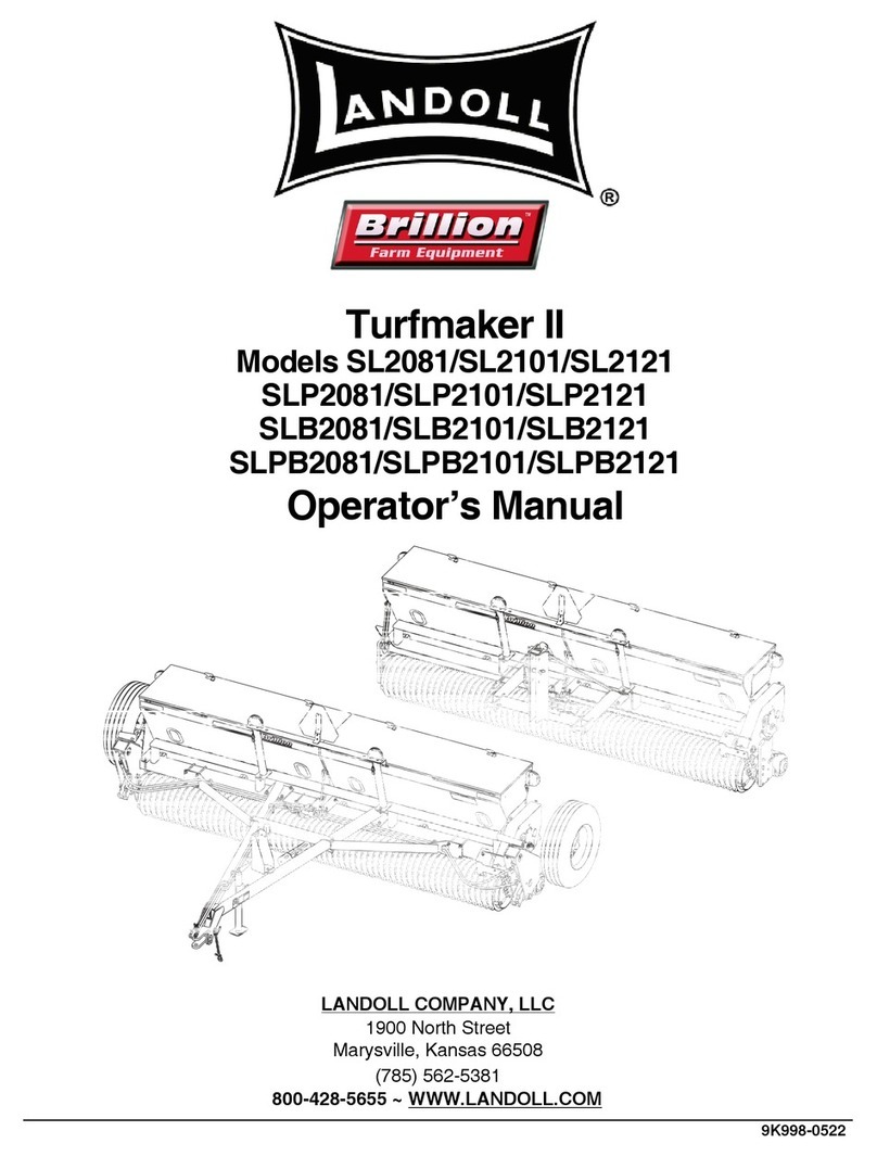 Landoll Brillion Turfmaker II Operator's manual