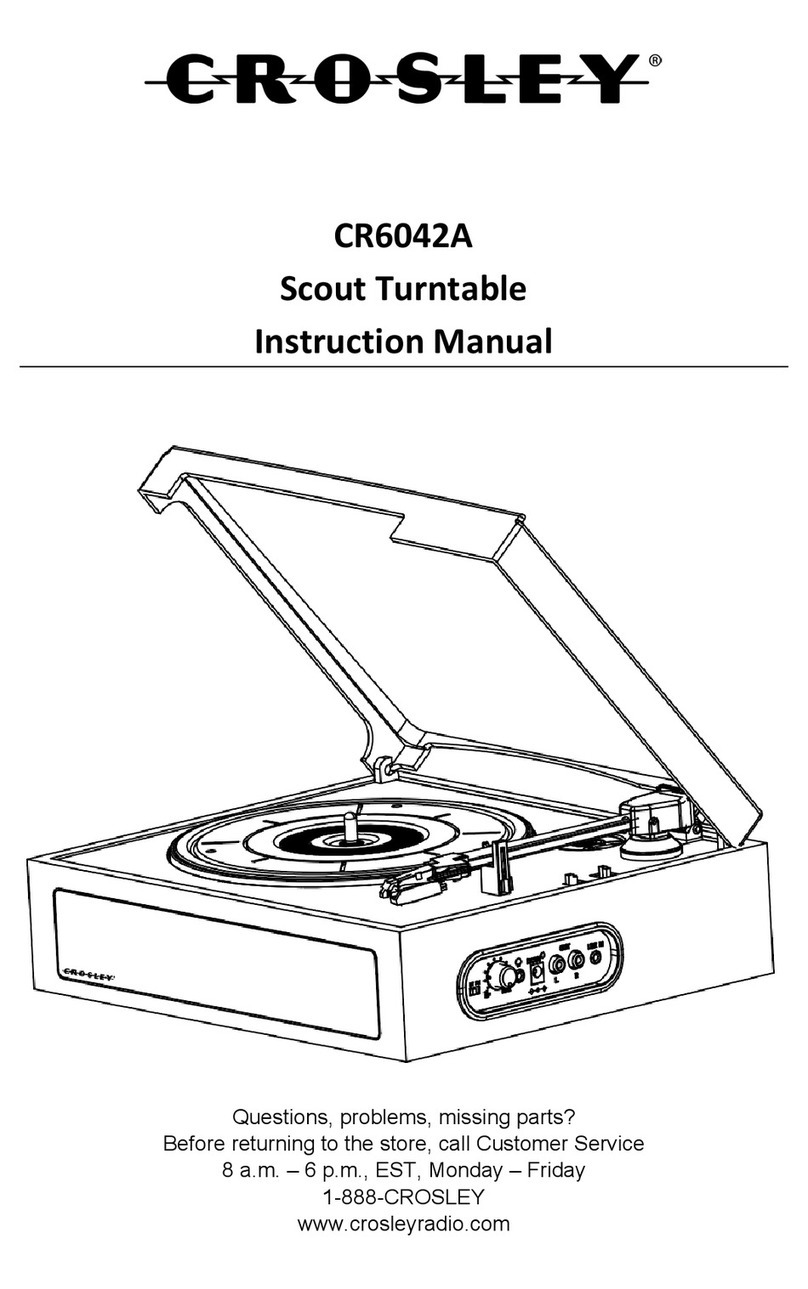 Crosley CR6042A User manual