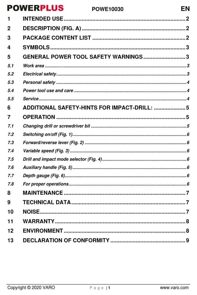 Powerplus POWE10030 User manual