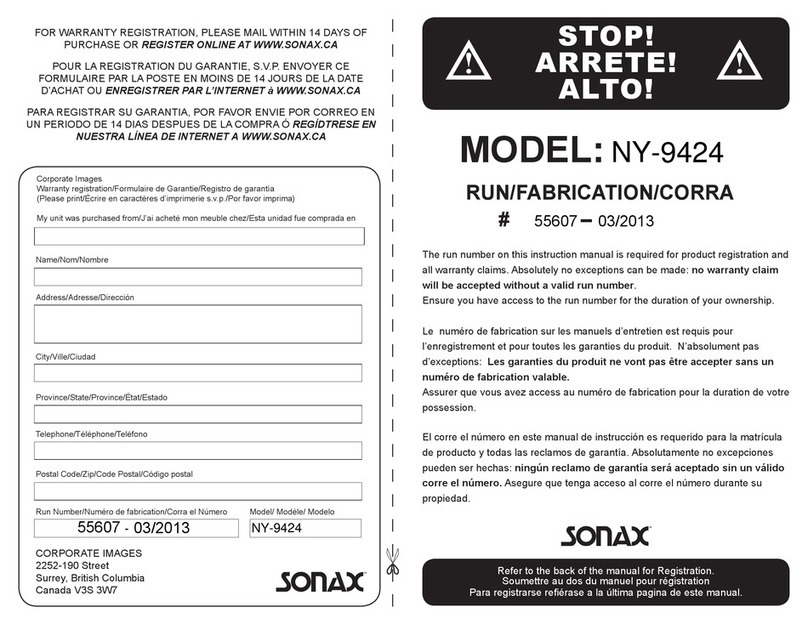 Sonax Corporate Images NY-9424 User manual