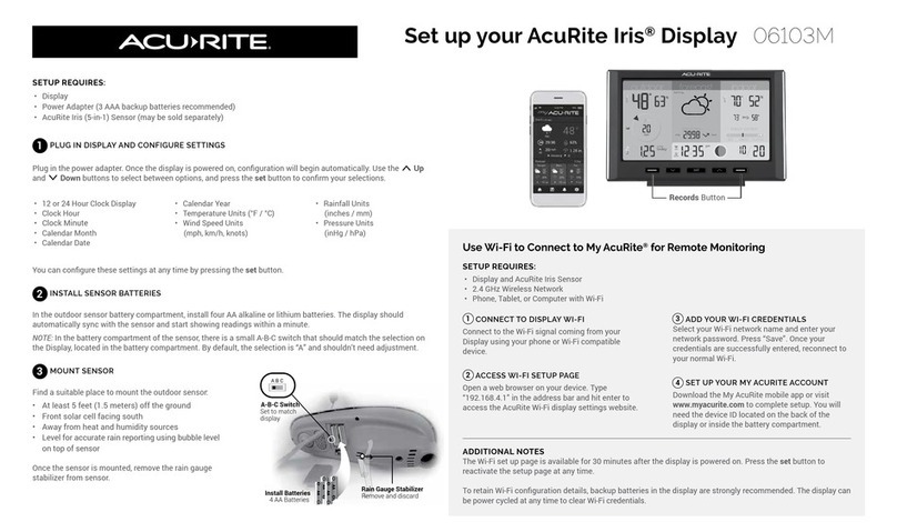 ACU-RITE Iris 06103M Manual