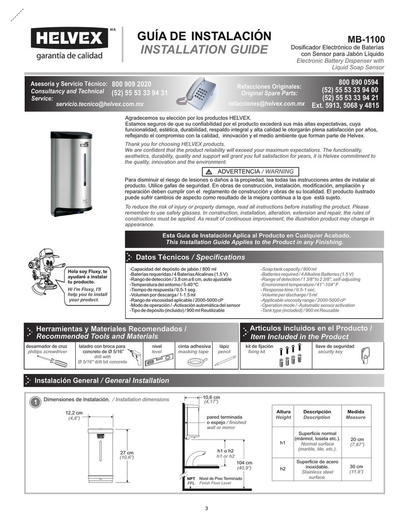Helvex MB-1100 User manual