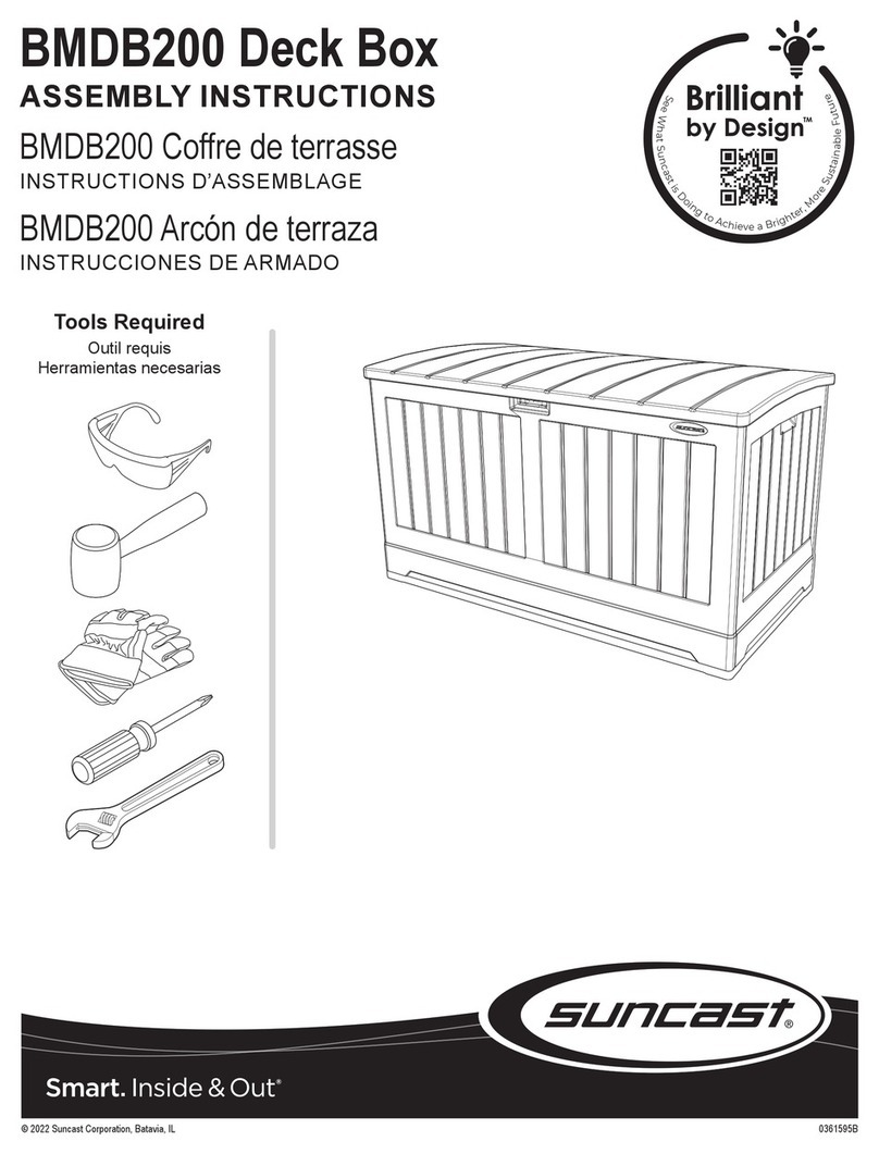 Suncast BMDB200 Assembly instructions