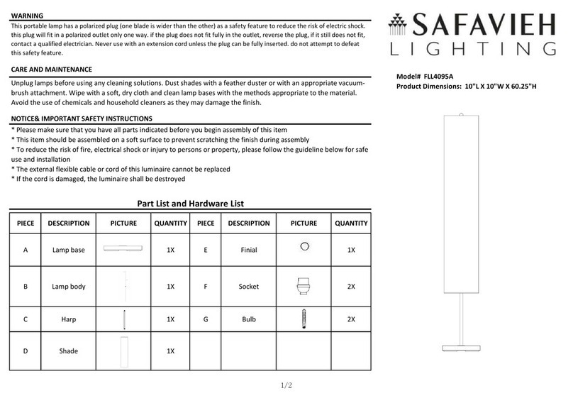 Safavieh Furniture KYLO FLL4095A manual