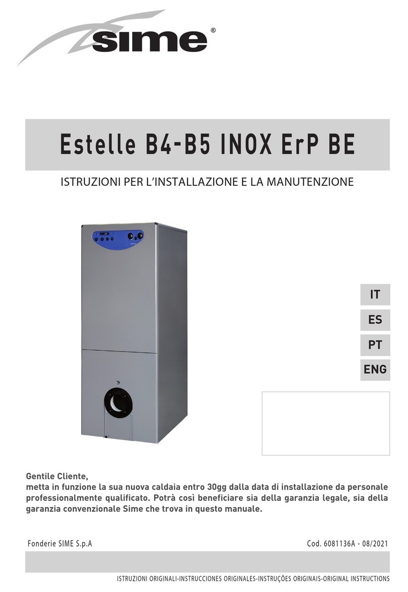 Sime B4 INOX ErP BE User manual
