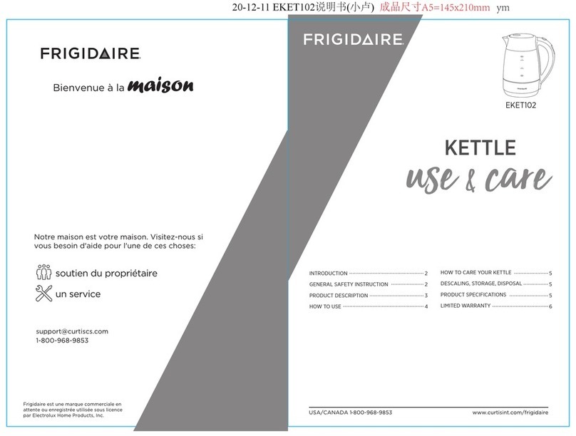 Frigidaire EKET102 use & care