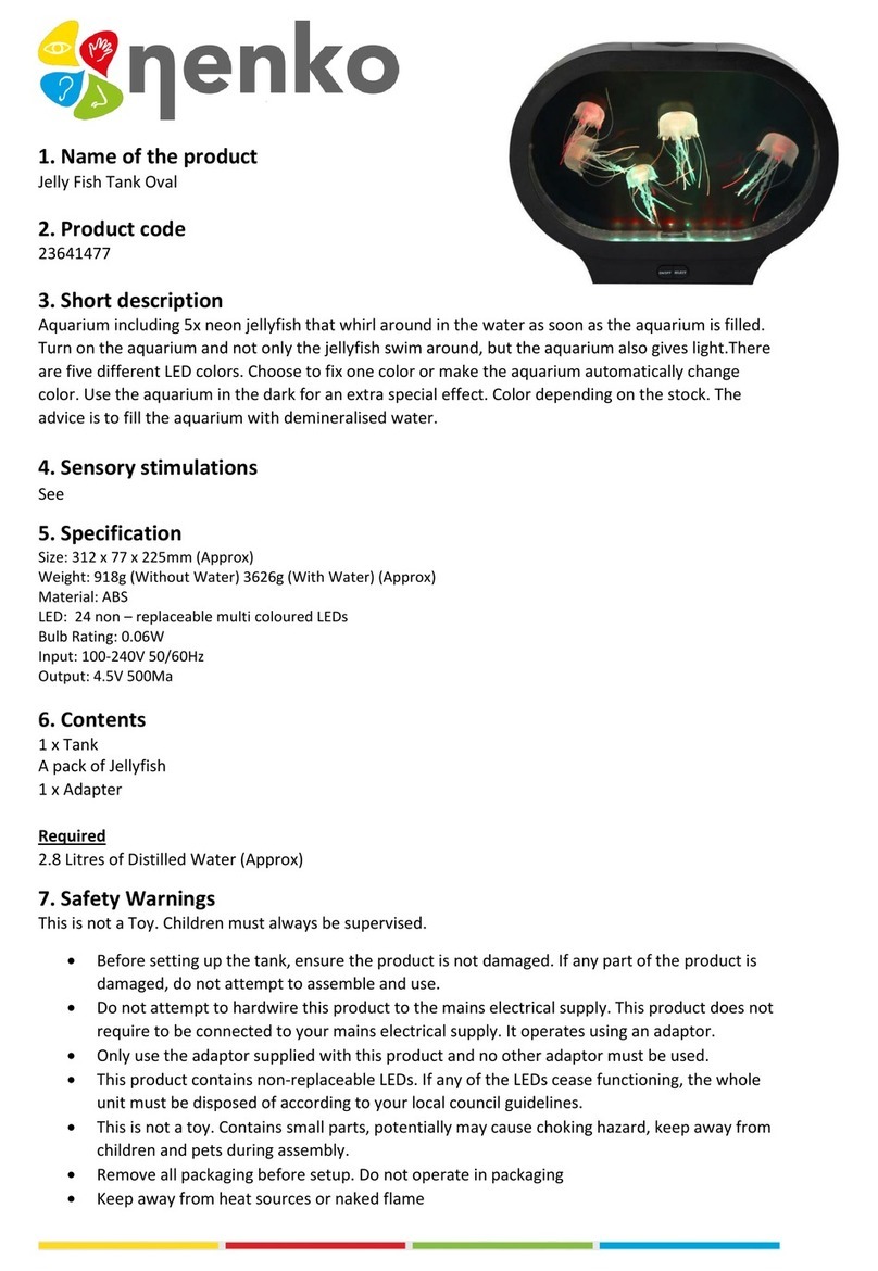 NENKO Jelly Fish Tank Oval quick start guide