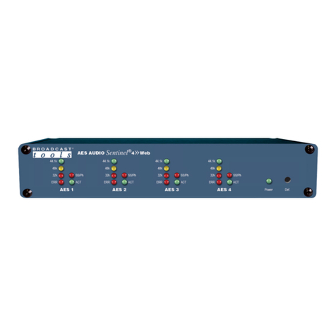 Broadcast Tools AES Audio Sentinel 4 User manual