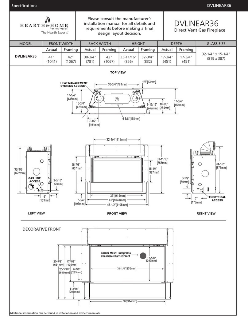 Hearth & Home DVLINEAR36 Series manual