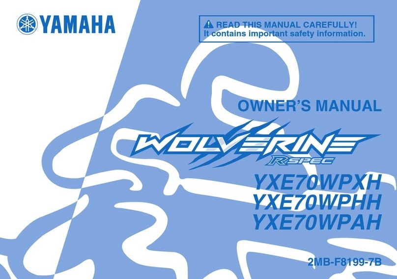 Yamaha WOLVERINE YXE70WPXH User manual Yamaha WOLVERINE YXE70WPXH User manual